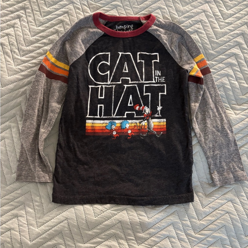 Jumping Beans Cat in the Hat Kids Shirt - Black and Red
